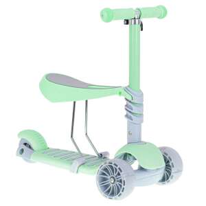 Tricicleta + Trotineta + Skateboard (3in1) roti iluminate LED - VERDE 74955780 Role, Trotinete pentru copii