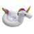 White unicorn inflatable pool float with seat for toddlers, 70cm