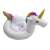 White unicorn inflatable pool float with seat for toddlers, 70cm