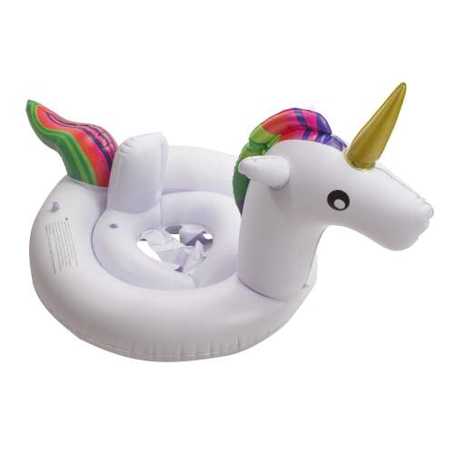Plutitor gonflabil unicorn cu scaun pentru copii mici, 70cm