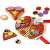 Fa pizza játékkészlet complete set with pizza cutter and toppings