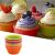Szilikon Muffin Sütőforma - 12 db-os készlet díszített cupcake-ekkel