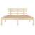 vidaXL tömör fa ágykeret 135 x 190 cm (4FT6 Double) 60058757