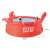 INTEX Easy Set aufblasbarer Pool, 183 cm Durchmesser, 51 cm Höhe, rotes Krabben-Design