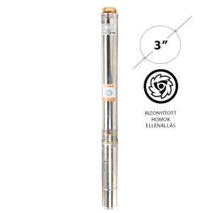 IBO 3SDm24 mélycsőkútszivattyú 20m kábellel, 3" átmérőjű, homoktűrő - IBO