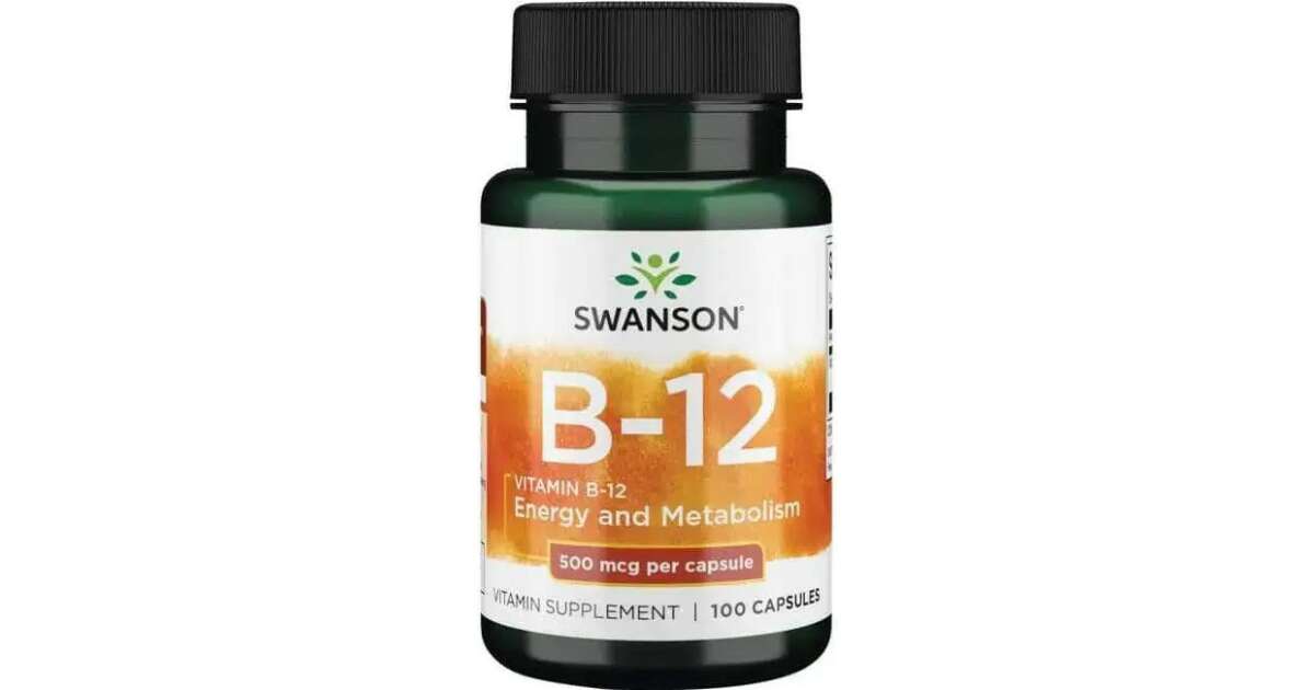 Swanson B12 Vitamin 500mcg 100 Kapszula Kobalamin | Pepita.hu