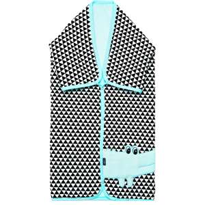 Sac de dormit pentru bebeluși Crocodile Womar Sapphire cu model triunghiular alb-negru - Paturici bebe