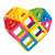 Magformers magnetic construction toy, colorful building blocks, 30 pieces, create different shapes