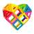 Magformers magnetic construction toy, colorful building blocks, 30 pieces, create different shapes
