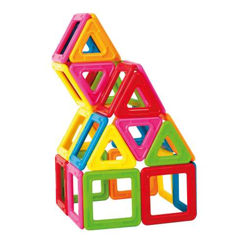 Magformers jucărie magnetică de construcție, blocuri de construcție colorate, 30 de piese, crearea diferitelor forme