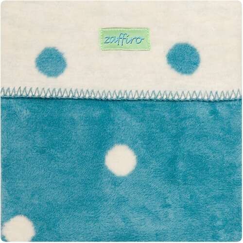 Womar Zaffiro baba takaró türkiz és bézs pöttyökkel