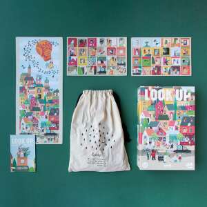 Londji Look Up Story Telling Puzzle 100 Teile, komplettes Set mit Puzzle, Karten und Tasche - Puzzle