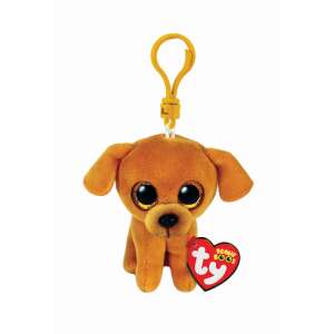 Ty Beanie Boos Barna Kutya Plüss Kulcstartó - 8,5 cm
