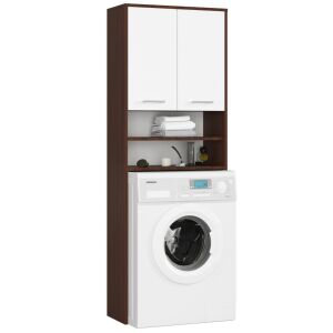 Akord Fürdőszobai Álló Szekrény FIN Mosógép Felett Wenge/Fehér