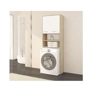 Waschmaschinenschrank P180_64 #sonoma-weiß 31617720 Badezimmerschränke