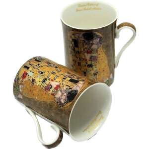 Klimt A csók porcelán bögre, 250ml, ajándék ötlet - Klimt