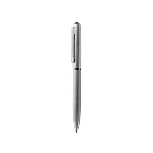 ART CRYSTELLA Kugelschreiber, Silber, "Oslo", mit Tansanite SWAROVSKI® Kristall, 13 cm, ART CRYSTELLA®