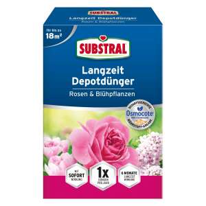 Substral Osmocote Langzeit Depotdünger für Rosen und Blühpflanzen, 0,8kg - Düngemittel