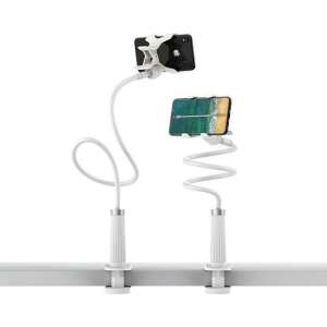UGREEN LP113 Suport de Telefon Flexibil Alb cu Clemă pentru Birou, Suport de Telefon Reglabil cu Gât de Lebădă - Ugreen