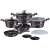 Berlinger Haus Carbon Pro BH 6886 13 piece cookware set, black marbleized finish
