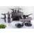 Berlinger Haus Carbon Pro cookware set, black marbleized finish