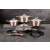 Berlinger Haus BH 6191 11 piece rose gold cookware set with pots, pans, and lids