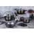 Berlinger Haus BH 6615 13 piece cookware set, black marbleized ceramic coating