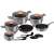 Berlinger Haus BH-6022 15-Piece Cookware Set, Moonlight Collection, complete set for cooking