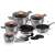 Berlinger Haus BH-6022 15-Piece Cookware Set, Moonlight Collection, stylish cookware set