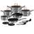 Berlinger Haus BH-6022 15-Piece Cookware Set, Moonlight Collection, kitchen pots and pans