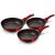 Berlinger Haus Burgundy Metallic Line Frying Pan Set - Non-Stick Pans