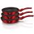 Berlinger Haus Burgundy Metallic Line Frying Pan Set - Angled View
