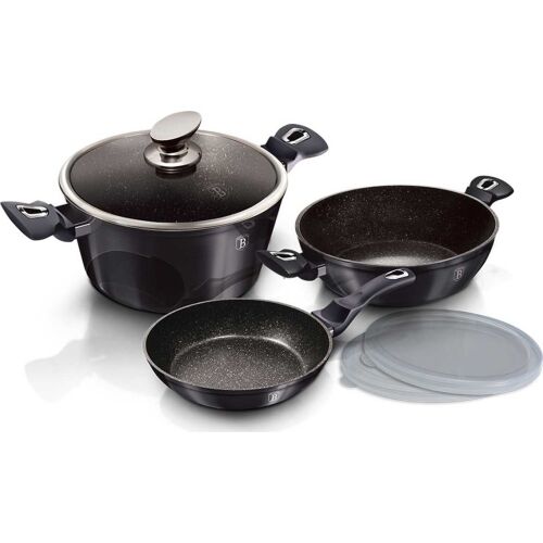 Berlinger Haus Carbon Pro 6-częściowy zestaw garnków