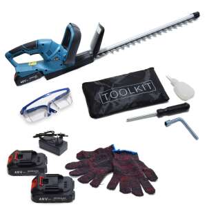 Akumulátorové nožnice na živý plot Kiyoshi, 6000 mAh, s 2 48V batériami a nabíjačkou