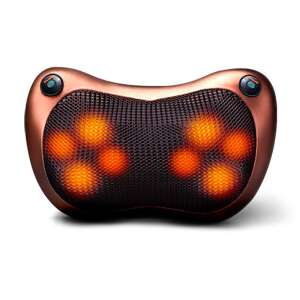 Shiatsu HT masszírozó párna melegítővel, AMO-10029, nyakra, hátra, vállakra és lábakra - Masszázspárna