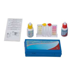 Zestaw do testowania pH i chloru w basenie, zawiera probówki, odczynniki i instrukcje - Miernik pH