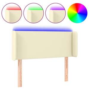vidaXL cream LED headboard with color changing options - VidaXL Headboard