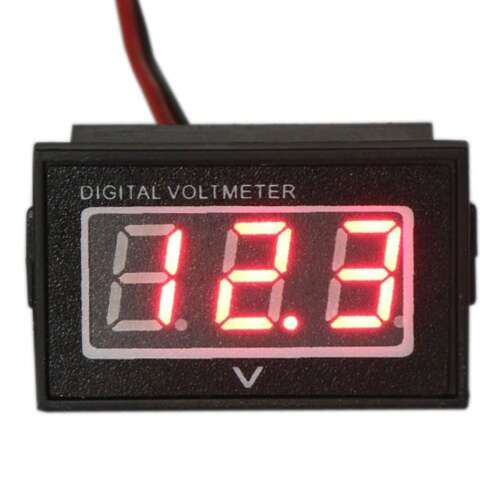 Vízálló feszültségmérő voltmérő 2.7-30V piros