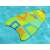 Bestway Swim Safe zelená plavecká doska pre deti, 42 x 32 x 3,5 cm, plávajúca v bazéne