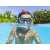 Child using Bestway Youth 7+ Crusader Snorkeling Set in pool