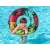 Bestway 91cm palm tree inflatable swim ring with handles, in pool, person using it