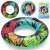 Bestway 91cm palm tree inflatable swim ring with handles, collage