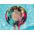 Bestway 91 cm aufblasbarer Schwimmring mit Palmenmotiv und Griffen, im Pool, Person benutzt ihn