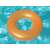 Bestway Frosted Neon orange inflatable ring float for kids, 76 cm, in a pool