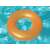 Bestway Frosted Neon orange inflatable ring float for kids, 76 cm, in a pool