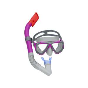 Zestaw do snorkelingu Bestway Dominator z fioletową maską i szarą fajką - Maska do nurkowania