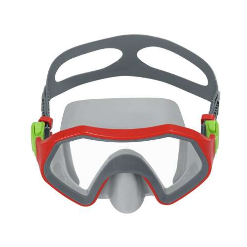 Bestway Crusader úszómaszk, piros és szürke színben, elülső nézet