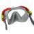 Bestway Crusader úszómaszk, piros és szürke színben, hátulnézet, állítható pánt