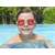 Bestway Aqua Burst swimming goggles for kids, red, worn by a child