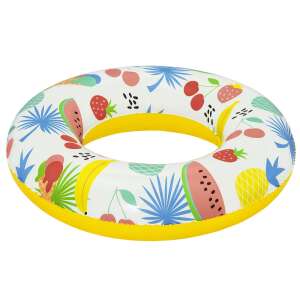Bestway inflatable swimming ring with fruit and tropical leaf design, 61 cm - Kids' Swim Ring